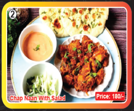 Chap Naan With Salad
