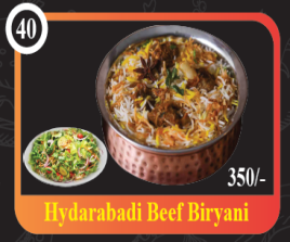 Hydarabadi Beef Biryani