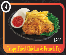 Crispy Fried Chicken & French Fry