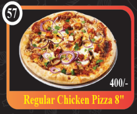 Regular Chicken Pizza - 8